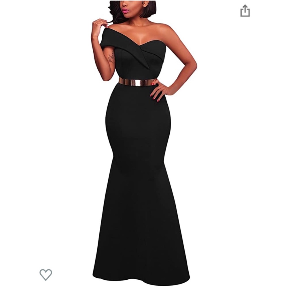 Sexy one Shoulder Mermaid Gown